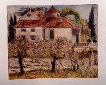 Villa de Baine, &Uuml;bermalt mit Farbstift
